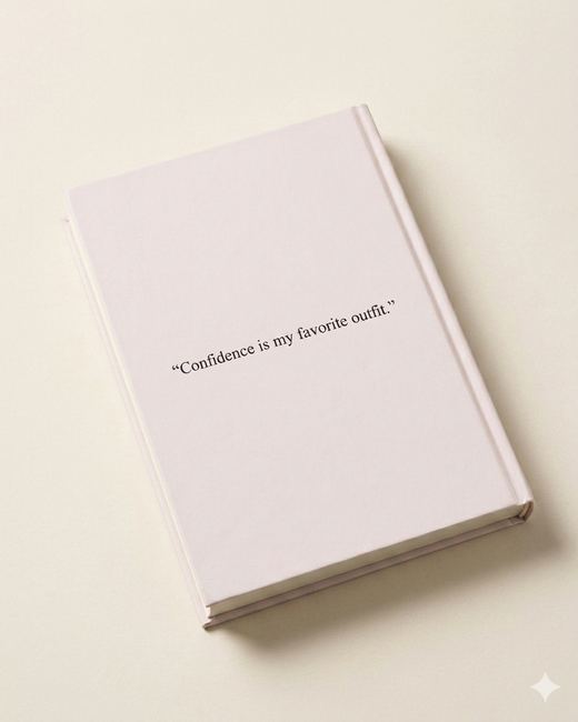 Hardcover journal, back cover